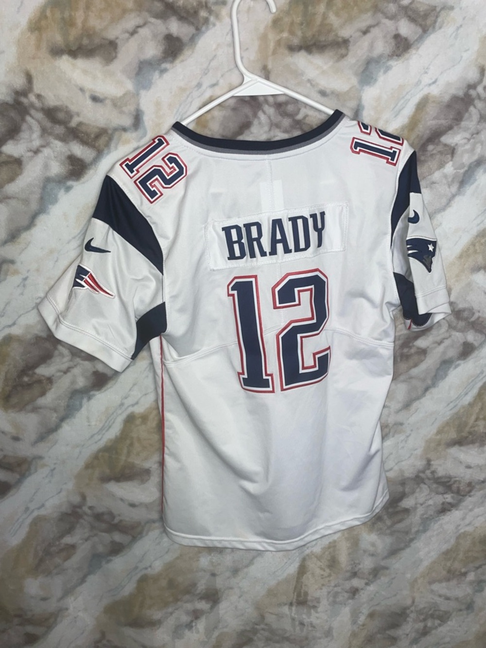 Nike White NFL On Field Patch Jersey with Swoosh